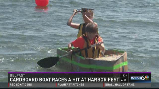 Cardboard boat races a hit at Belfast Harbor Fest